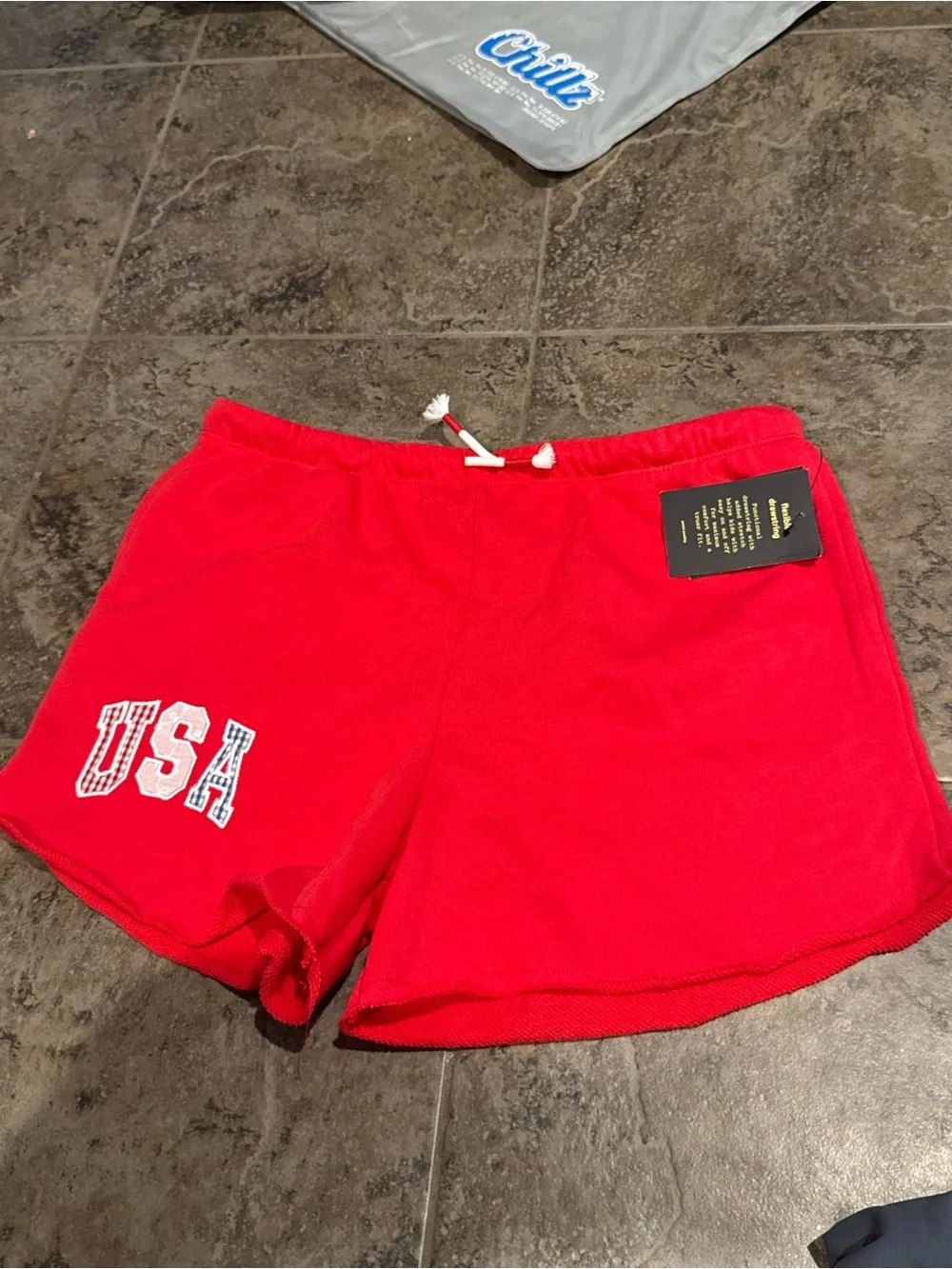 💙Red USA Drawstring girls Shorts cute patterns in the USA